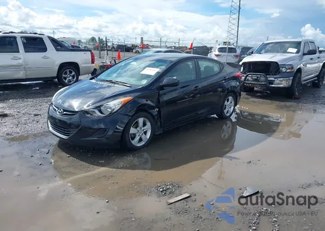 2013 Hyundai Elantra Gls z USA, uszkodzony, nr VIN 5NPDH4AE1DH414862